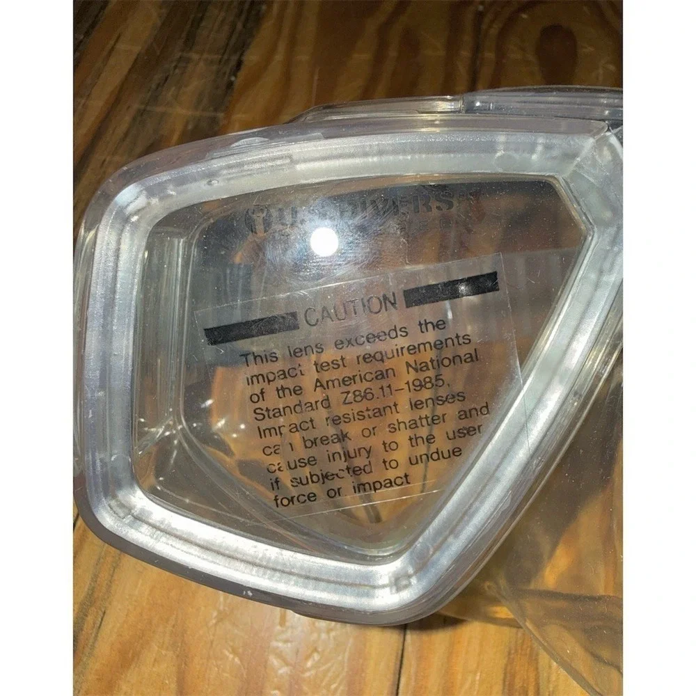 U.S. Divers Dual Lens Scuba Snorkel Dive Mask Clear Adjustable Strap snorkel